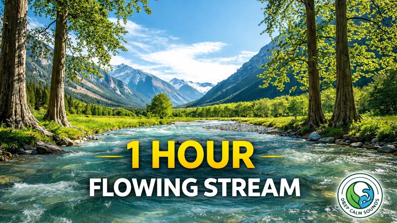 Escape the Noise: 1 Hour of Mindful River Serenity 🌊
