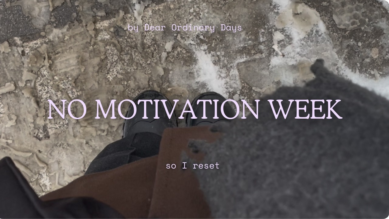 I Had No Motivation This Week… So I Did This Instead 🎹 | 75 day reset - week 5