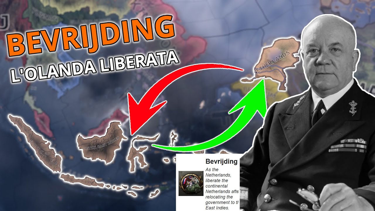 Occupazione e Liberazione -  Olanda Hearts of Iron IV Gameplay ITA -  Bevrijding Achievement