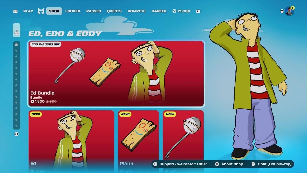 New Ed Bundle (Ed, Edd & Eddy) & New Kicks! Fortnite Item Shop January 24th 2026!