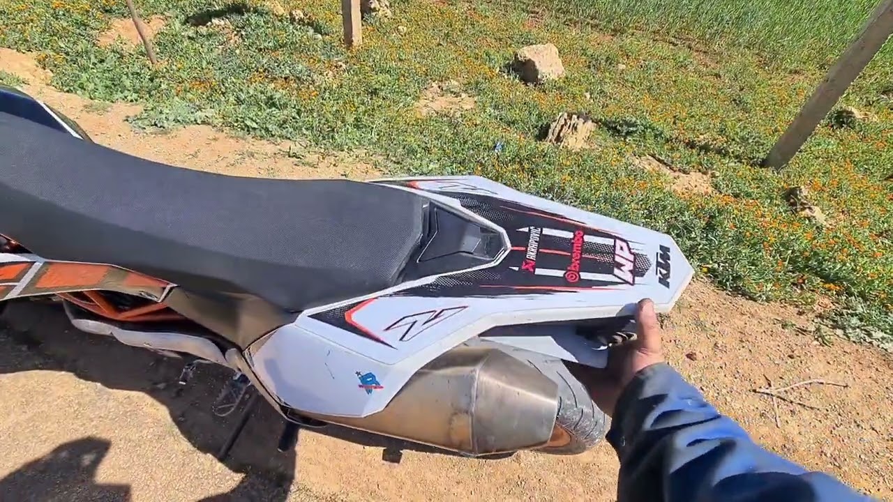 تحربة اداء  ktm 690 cc منافسة xt660x🔥  بعد اصلاحها ❤️🥰