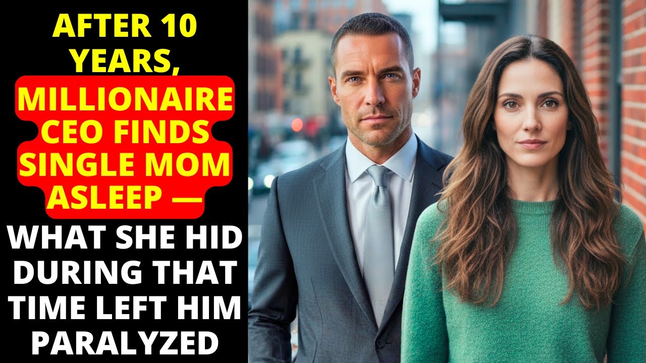 After 10 YEARS, millionaire CEO finds SINGLE MOM asleep — What she HID during that time left him...