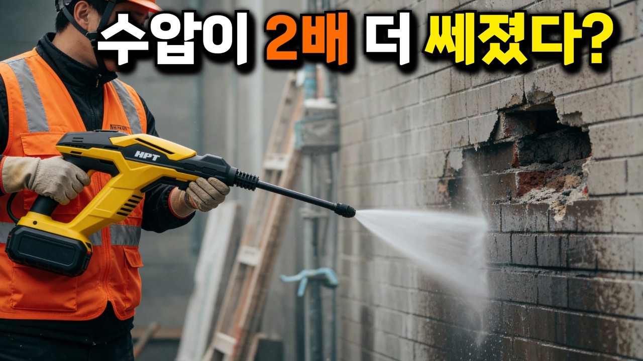 2배 더 쎄졌다?! 18V 무선 고압세척기가 55bar 분당 6리터 스펙? 충전 고압세차건 써보니 신세계입니다 #HPT#농약#청소#세차기