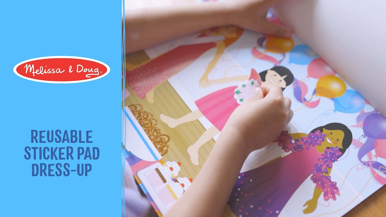 Melissa & Doug Reusable Sticker Pad - Dress-Up