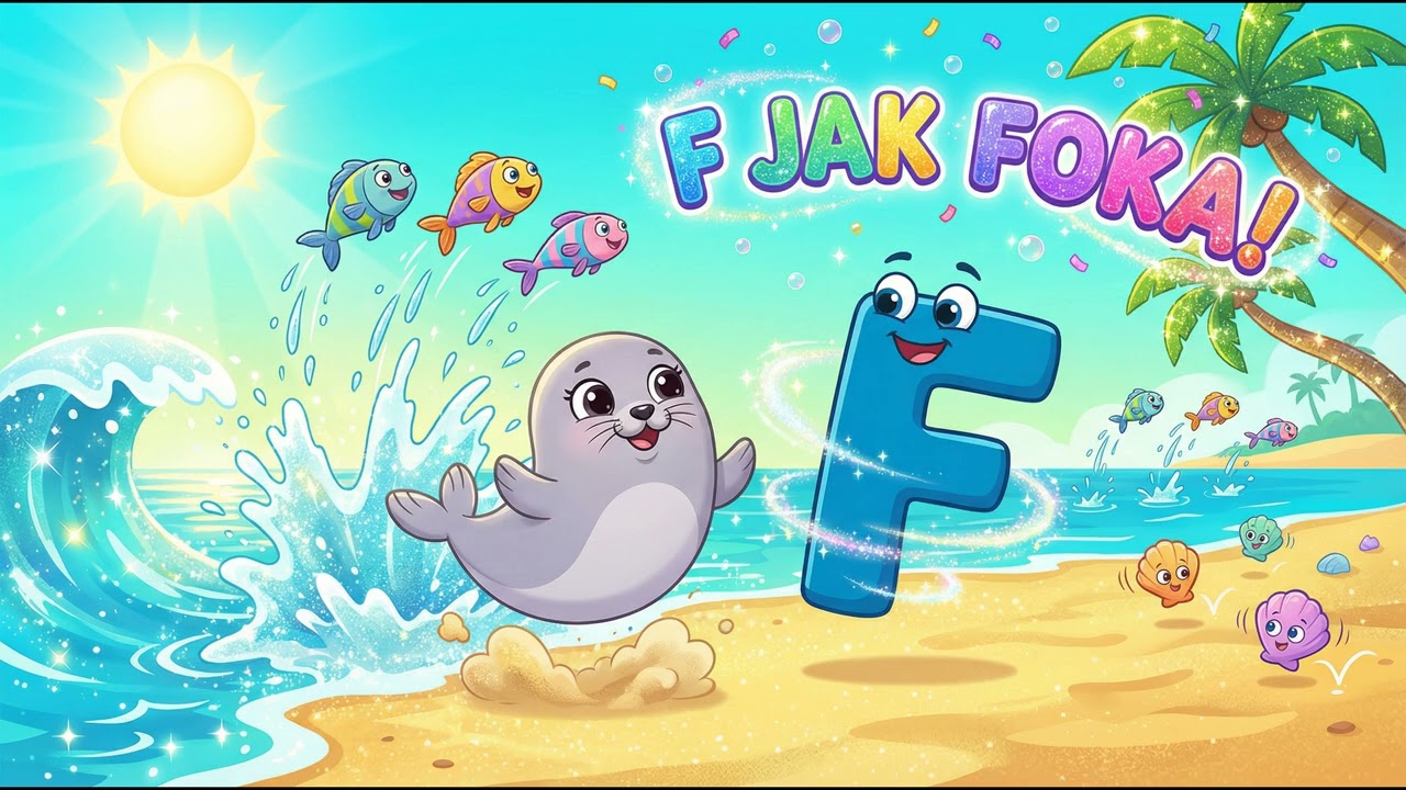 F jak Foka! 🦭 Lulusiowy Alfabet | Piosenka dla Dzieci 🎵 #piosenkidladzieci #alfabet