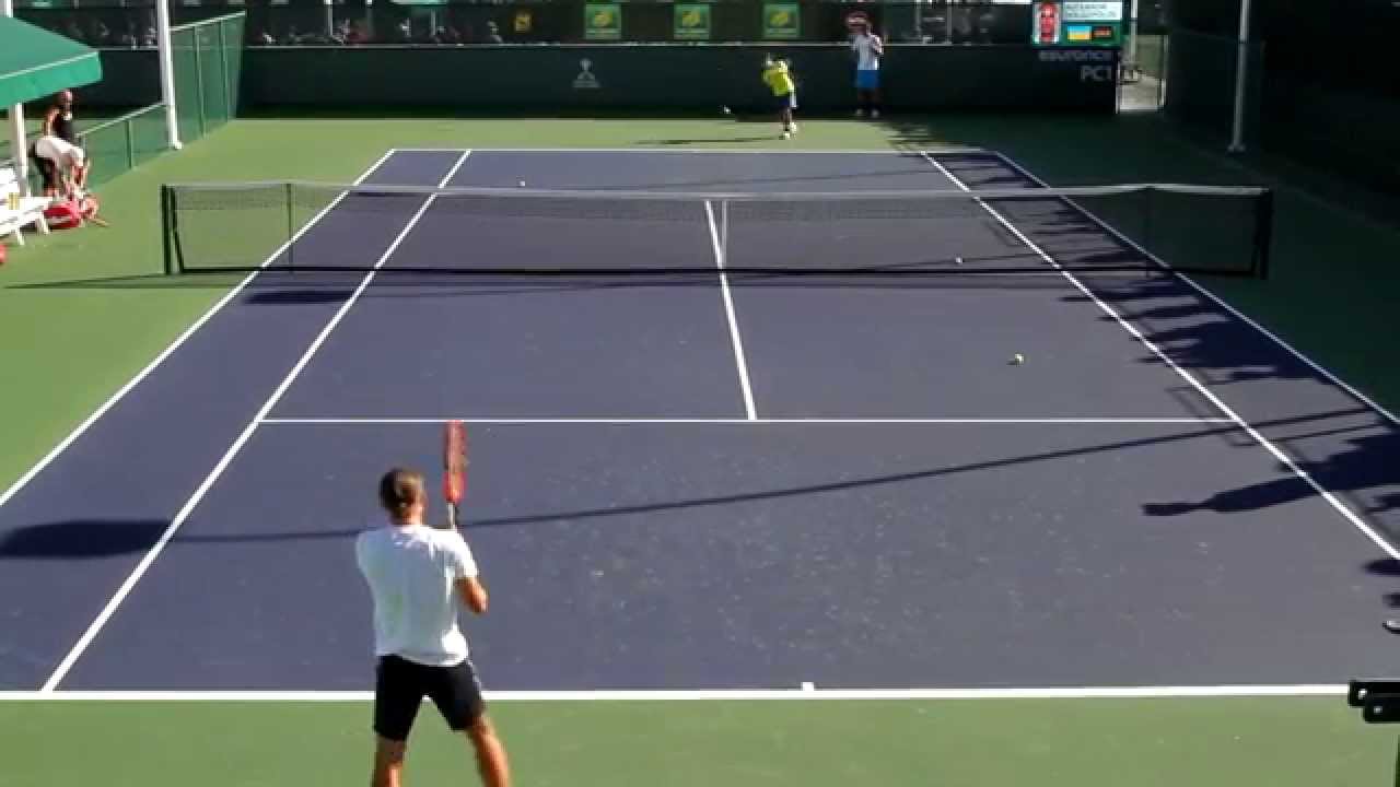 Alexandr Dolgopolov Practice 2015 BNP Paribas Open Indian Wells
