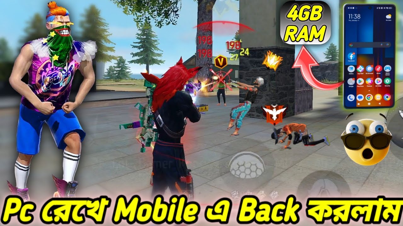 Even though I am a PC player, I set a new record by playing 1 vs 4 with a phone with only 4 GB Ra...