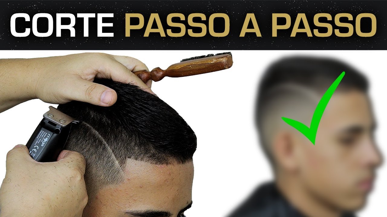 Corte de Cabelo FÁCIL DE APRENDER! Degradê Masculino Passo a Passo