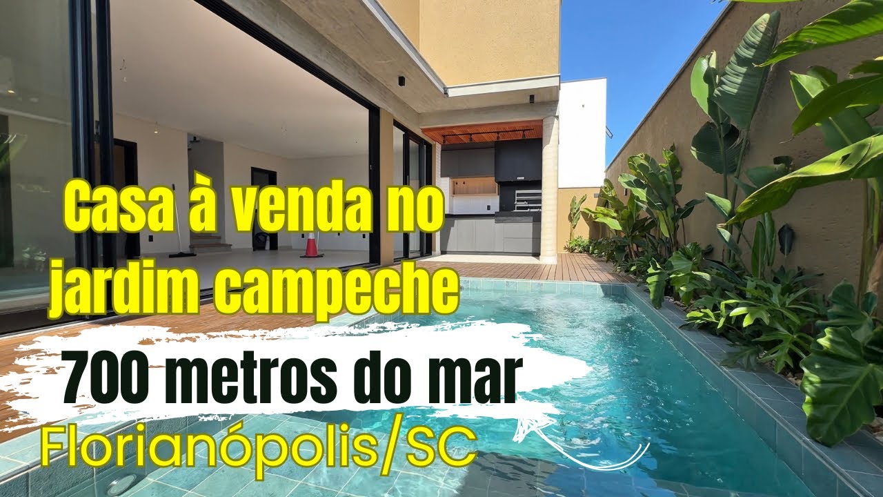 CASA NO JARDIM CAMPECHE | R$ 3.500.000 | Á 700 METROS DO MAR EM FLORIANÓPOLIS.
