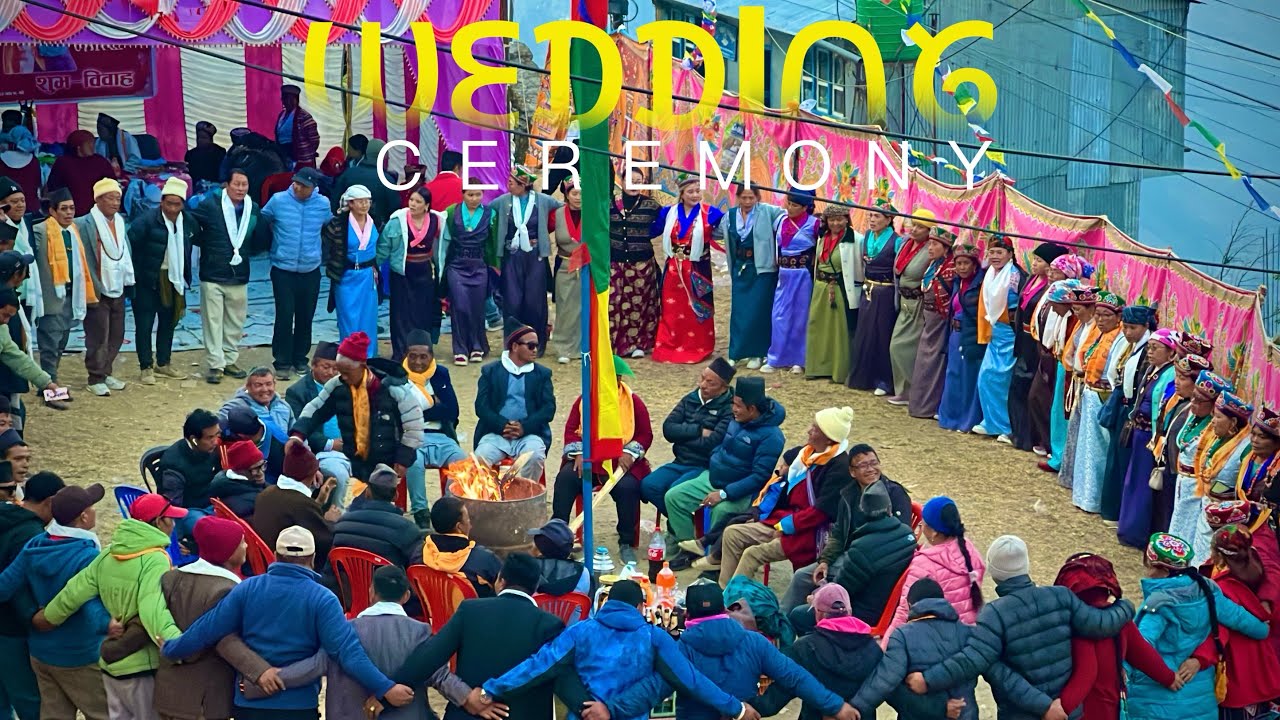 Tamang cultural wedding's ceremony vibe. #culturaldance #tamangculture #tamangculturaldress 