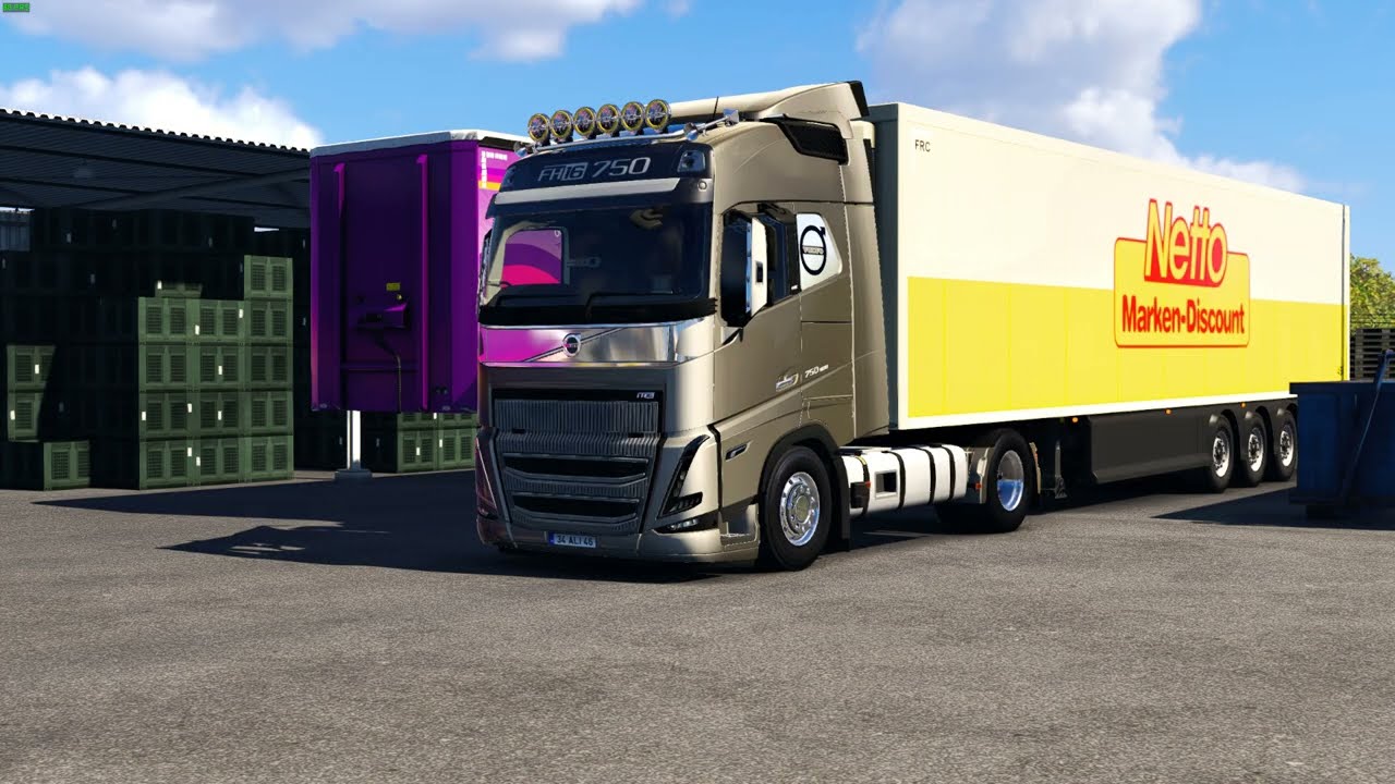 Euro Truck Simulator 2   VOLVO FH5 ile Yunanistan Dlc de keşif