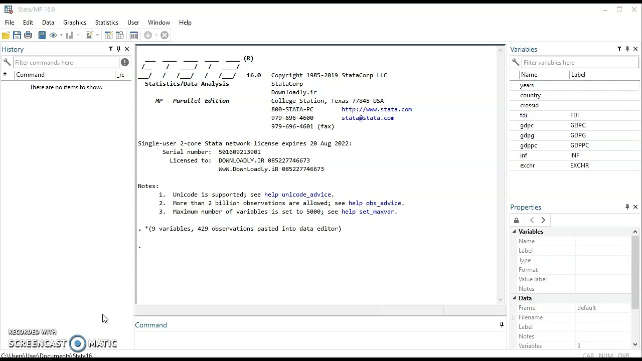 How to conduct panel data stationary test using menu driven approach in STATA