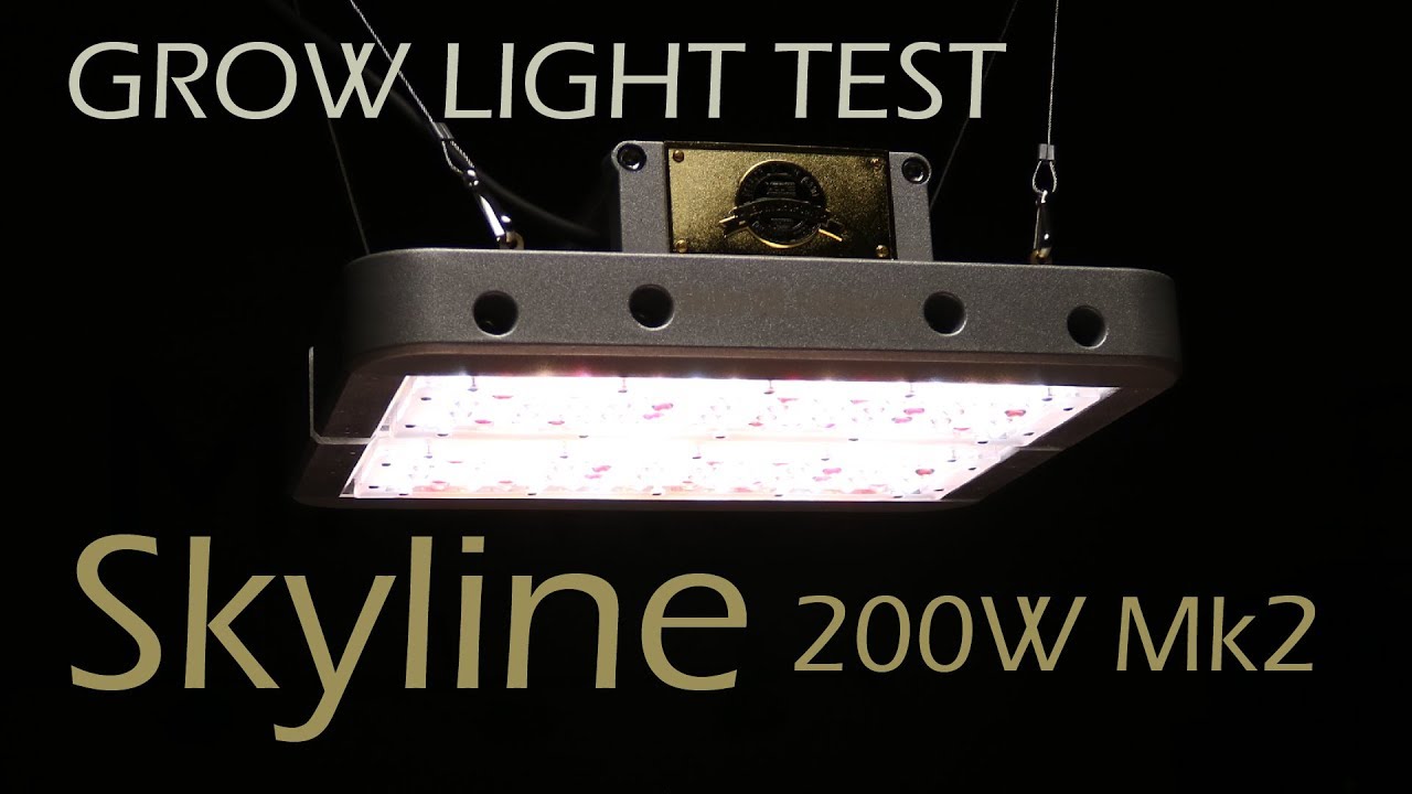 Skyline led grow light test 200W Mk2 model