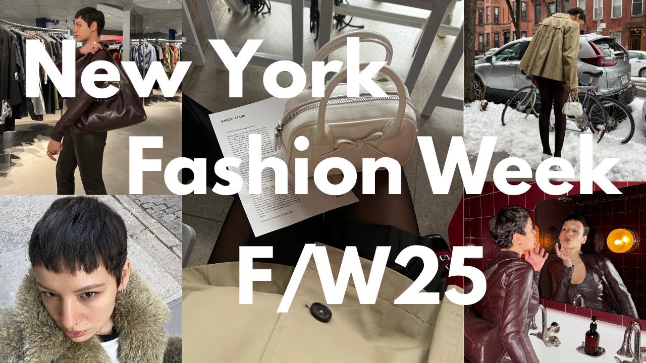 NYFW FW25 Vlog | dinner party, outfits, Sandy Liang runway show