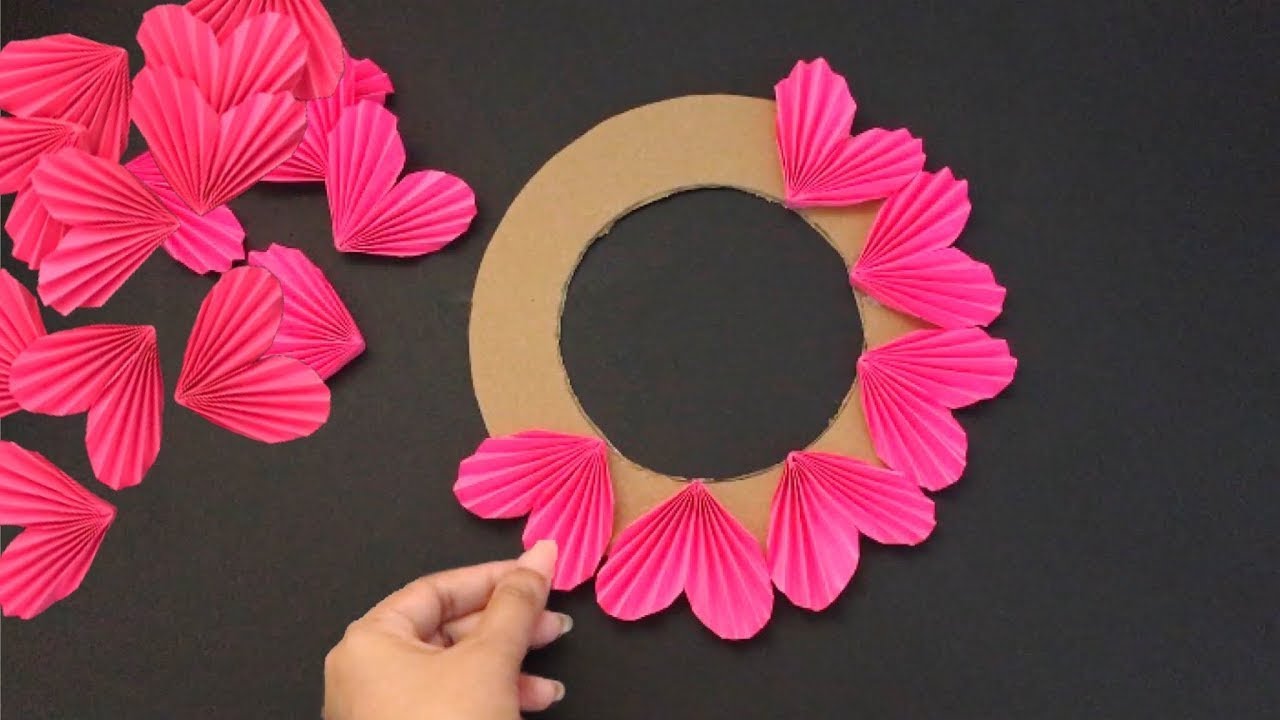 New! Easy Paper Wall Hanging Ideas - Flower Wall Hanging using A4 paper sheet - hater kaj - craft