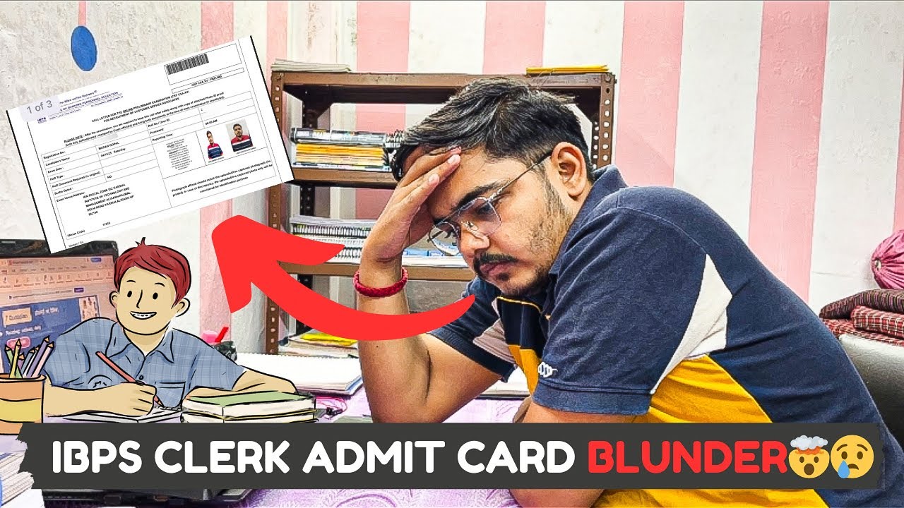 IBPS CLERK ADMIT CARD - PwD Typing Error ? 😱