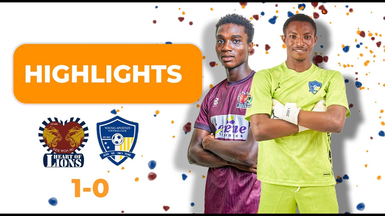 KPANDO HEART OF LIONS FC VS YOUNG APOSTLES FC HIGHLIGHTS