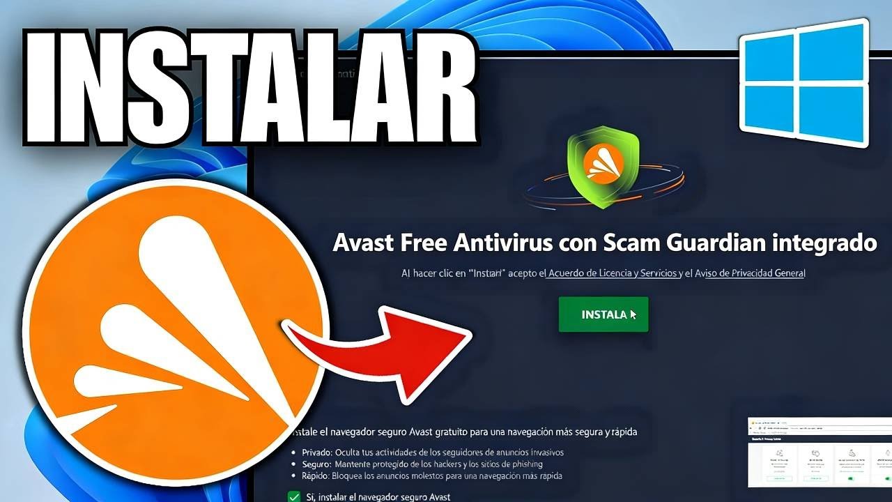 Cómo INSTALAR AVAST ANTIVIRUS en Windows 11 GRATIS | Cómo DESCARGAR AVAST GRATIS