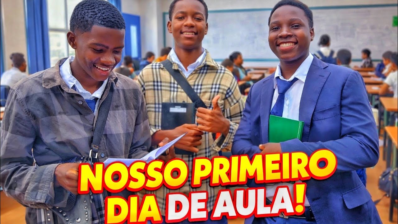 MEU PRIMEIRO DIA DE AULAS 😁