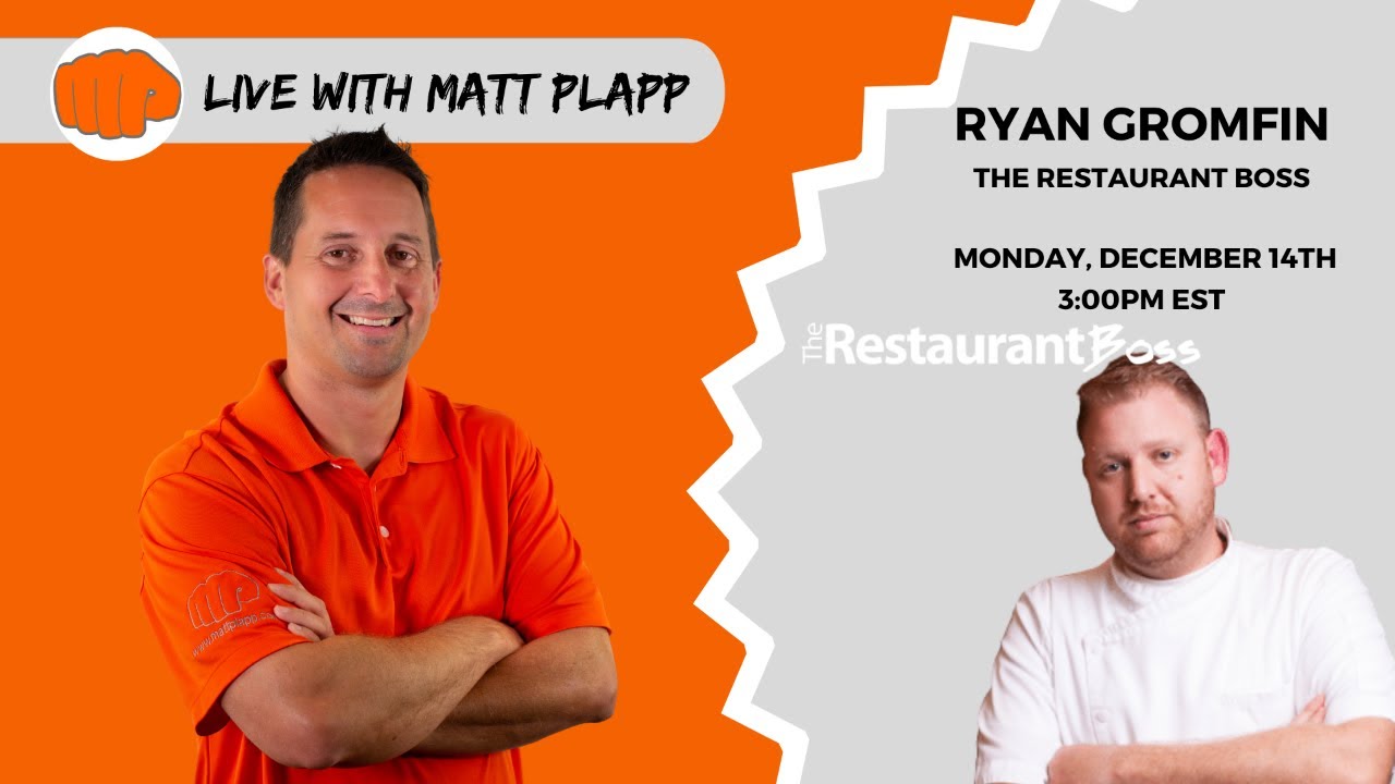 Live With The Restaurant Boss...Ryan Gromfin