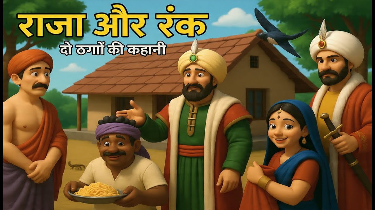 राजा और रंक । Hindi Moral Story। Animated Film story। Hindi me  kahani| Moral । कहानी