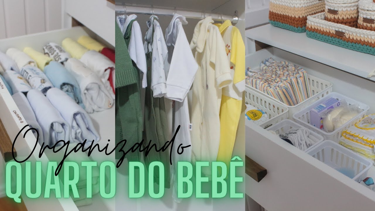 ORGANIZANDO A CÔMODA E GUARDA ROUPA DO BEBÊ  | Luana Patrício
