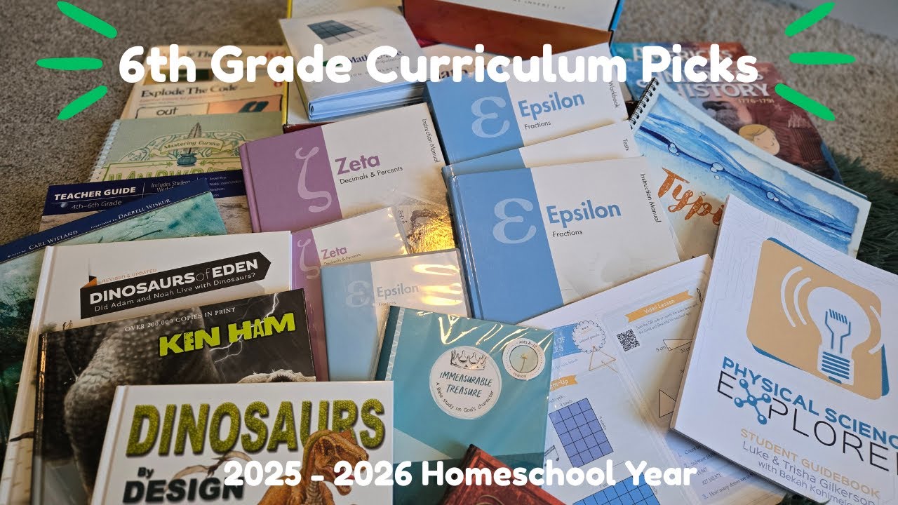 6th Grade Homeschool Curriculum picks || 2025 - 2026 Homeschool Year
