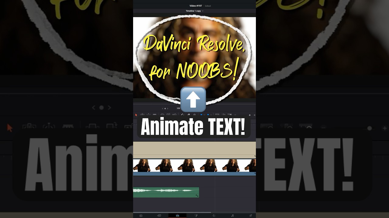 Animate TEXT with Pauses (word by word) - DaVinci Resolve