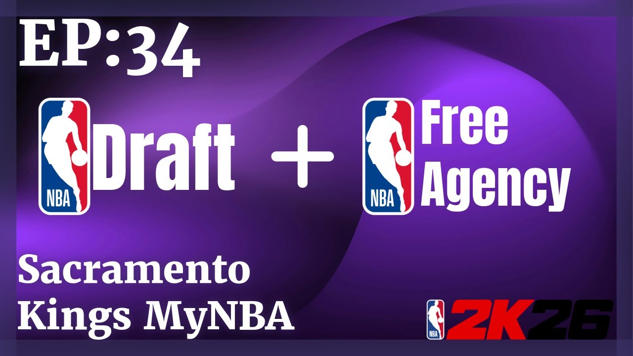 I Can't Believe He Fell To Us (Draft and Free Agency) | MyNBA Kings Rebuild EP:34 |