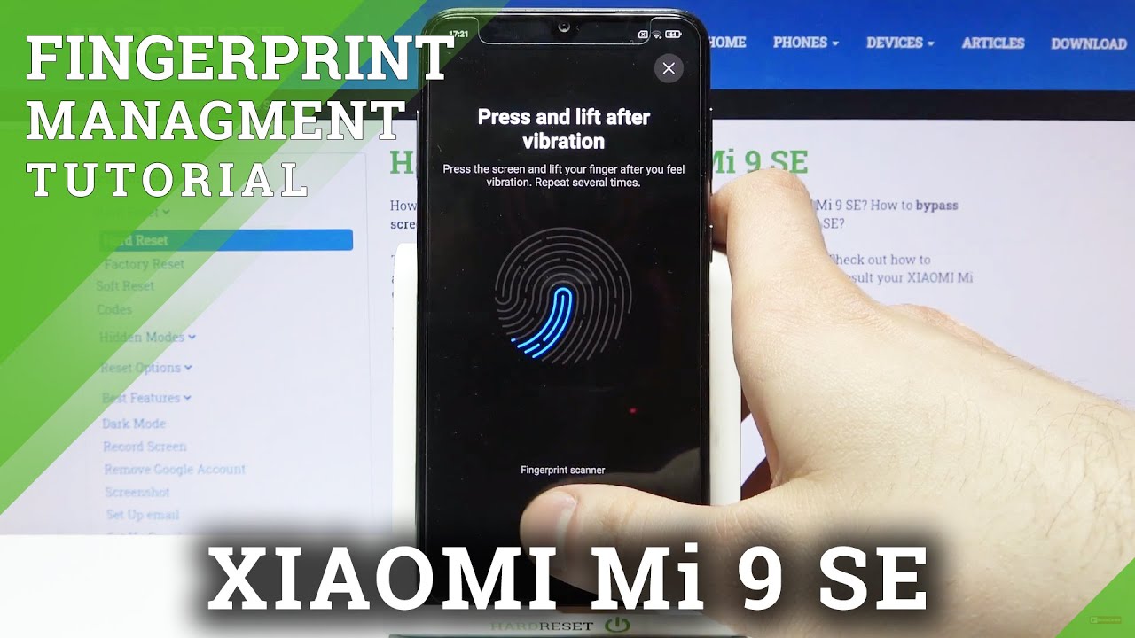 How to Add Fingerprint to XIAOMI Mi 9 SE – Set Up Screen Lock