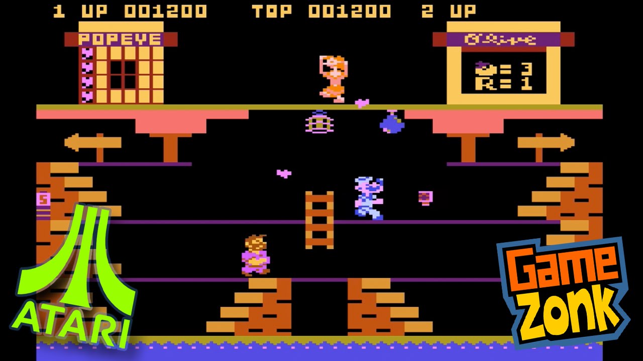 Popeye Arcade REVISITED - Atari 5200 Homebrew