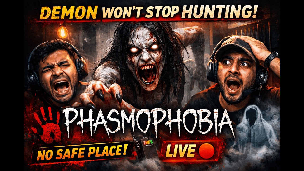 LIVE 🔴 Phasmophobia – Demon Spawned & We Regret Everything 😭 #horrorgaming #phasmophobia