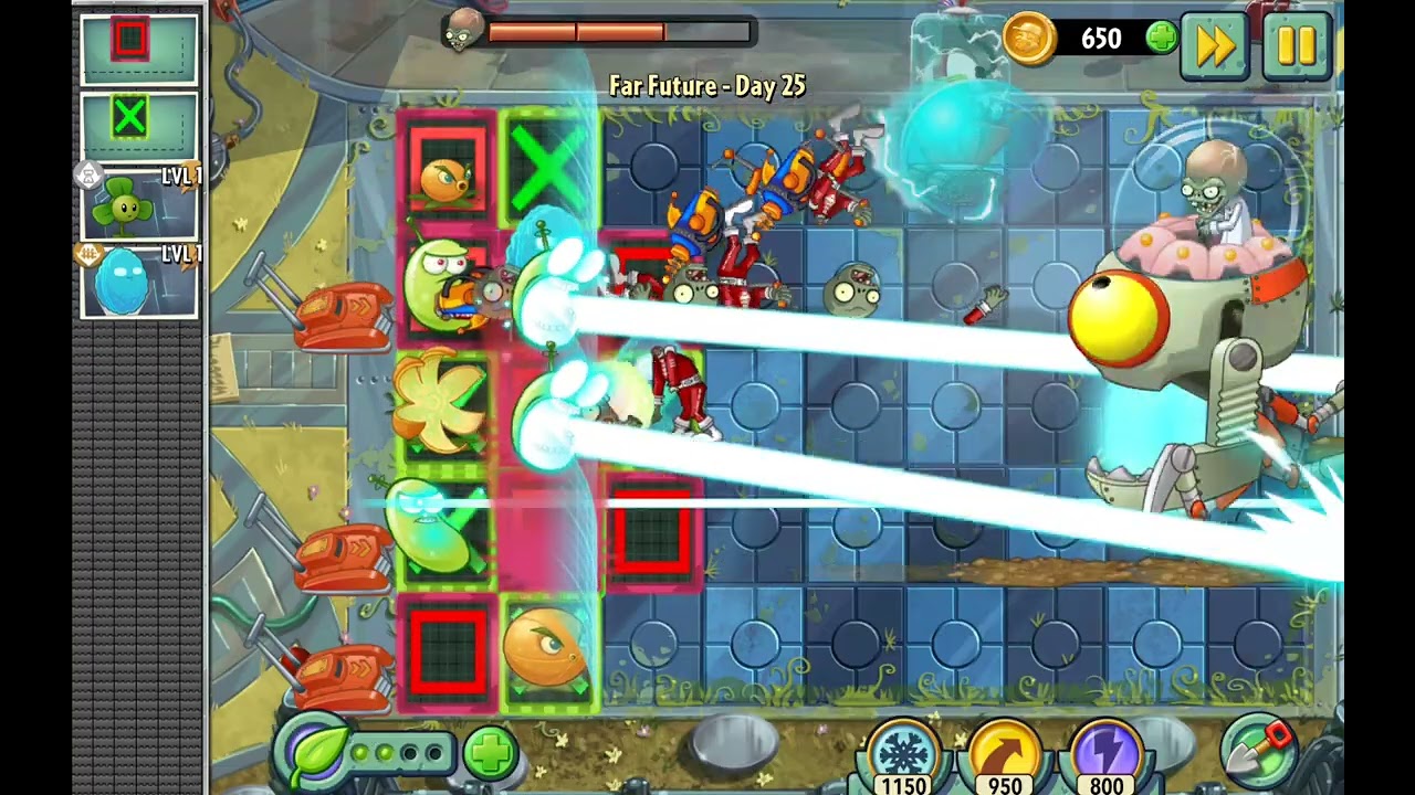 Boss lvl in pvz2 far future 