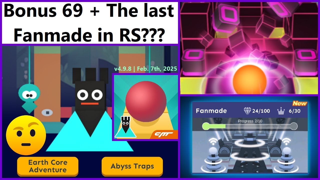 🤪 Weirdest Update?? Bonus 69 & The Last Fanmade We'll Get (?) | Rolling Sky v4.9.8 (02/07/2025) 😳