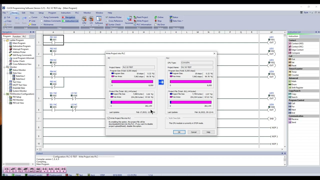 ELECT435B Click Trainer Layout