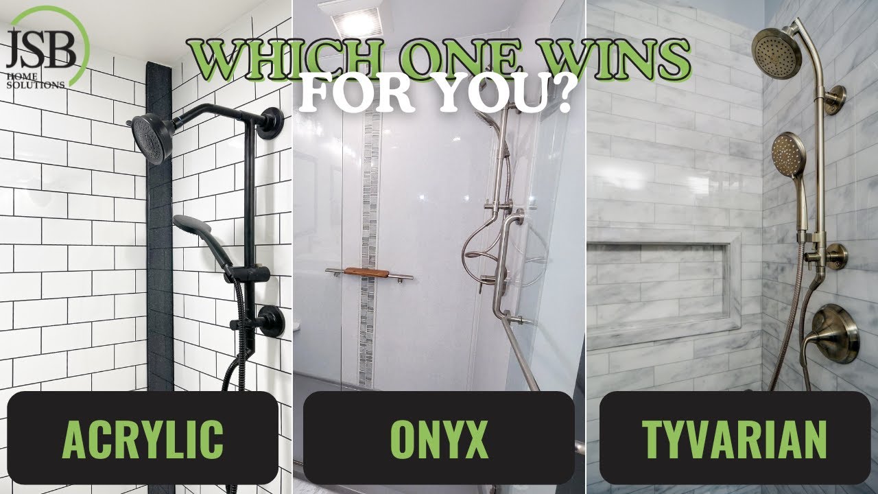 Shower Walls Showdown: Acrylic, Onyx, and Tyvarian &ndash; Which Is Best?