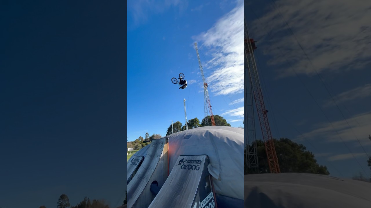 Big frontflip on bmx #bmx