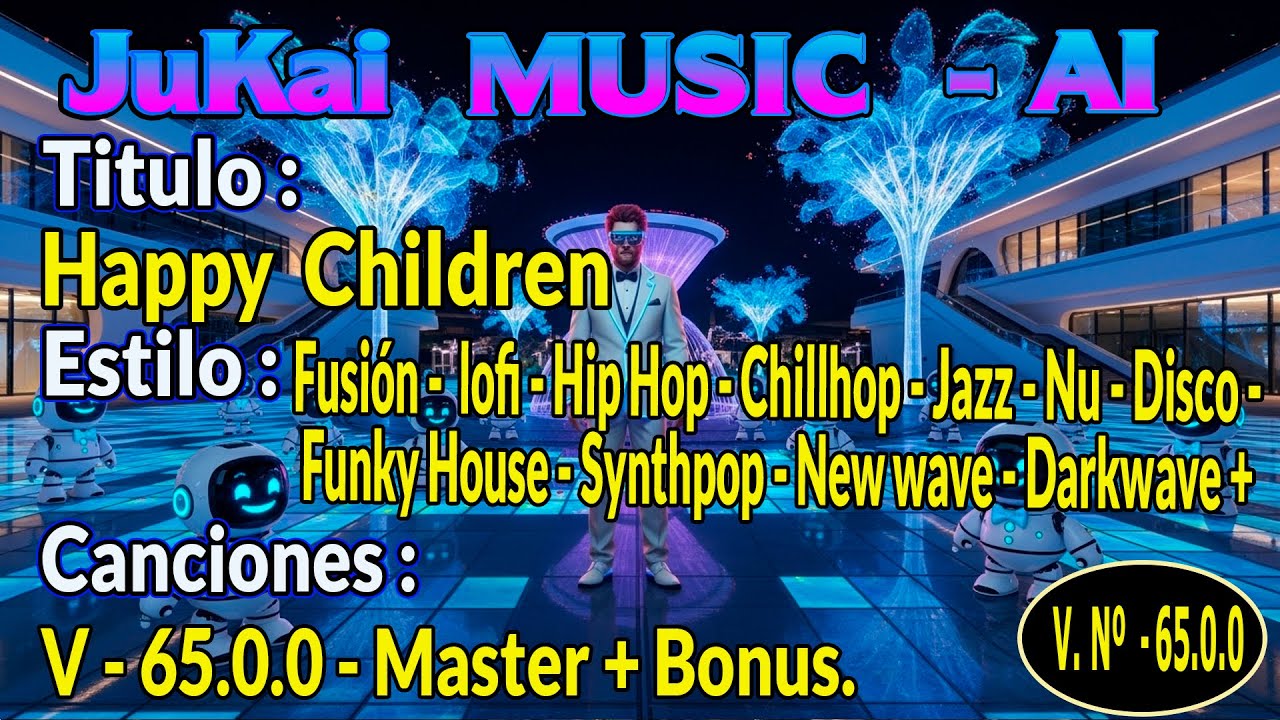 CANCIÓN: Happy Children (Jukai Spanglish Mix) - Master - Versión: 65.00 - Música con AI.