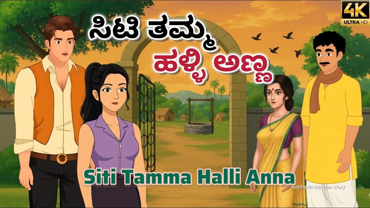 ಹಳ್ಳಿ ಅಣ್ಣ vs ಸಿಟಿ ತಮ್ಮ😳🤕 #moralstories #moralstory  #Kannadamoralstories #cartoon #animation