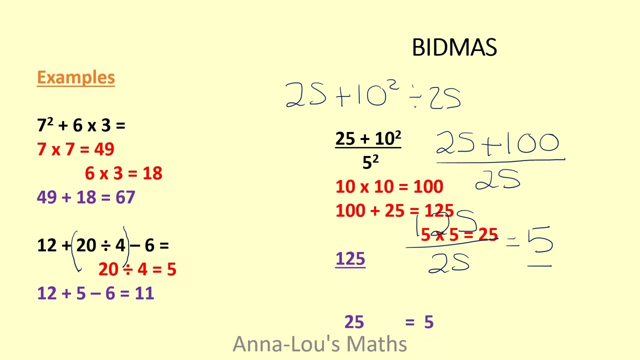 BIDMAS Edexcel Functional Skills Maths Level 2