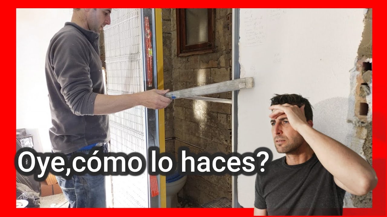 🚪​ Sabes COMO colocar marco de madera y Cazoneto para puertas.