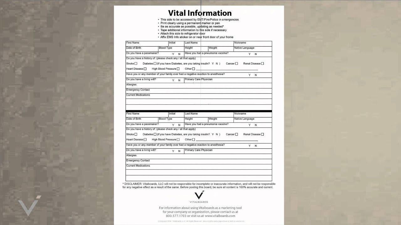 Vitalboards - The Public Relations / Public Safety Program That Can Save Lives