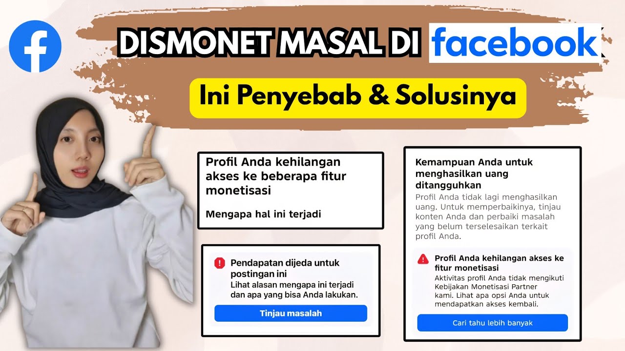 DISMONETISASI FACEBOOK MASAL‼️APA YG TERJADI?? SIMAK PENYEBAB & SOLUSINYA‼️