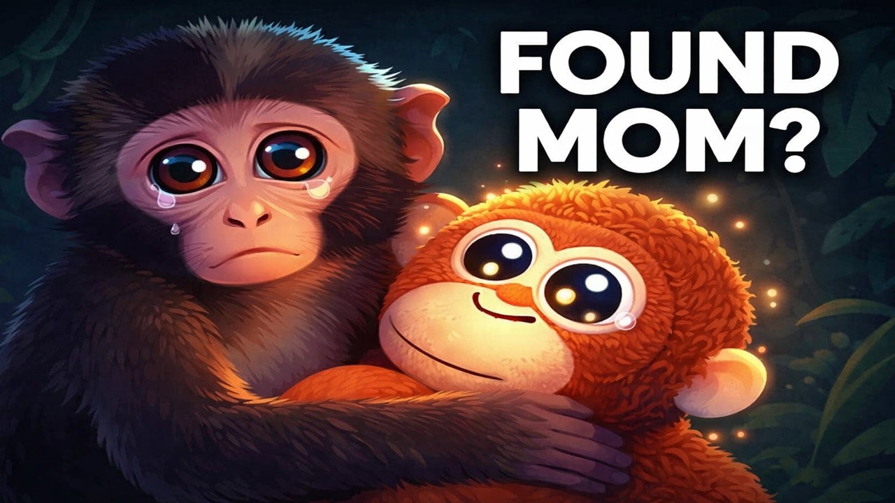 Обезьянка приняла игрушку за свою маму…💔 Душераздирающая правдивая история