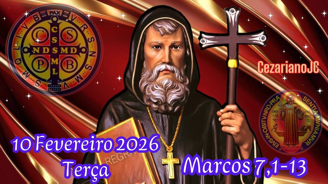 EVANGELHO DO DIA 10 DE FEVEREIRO 2026 - TERÇA - MARCOS 7,1-13