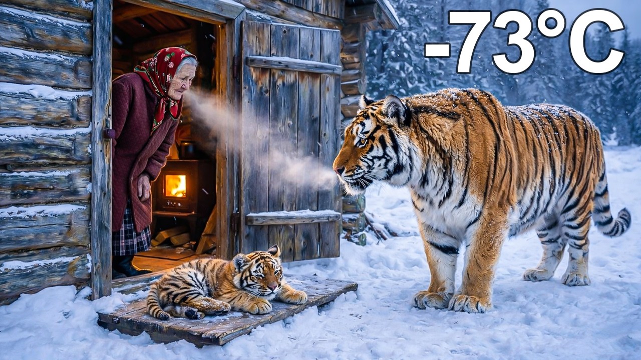 🐯 A Wild Tiger Brought Her Sick Cub to This 90-Year-Old Woman's Door in -73°C Siberia