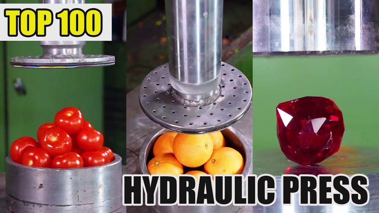 Top 100 Most Satisfying Hydraulic Press Crushes | Ultimate Crushing Moments Compilation #asmr