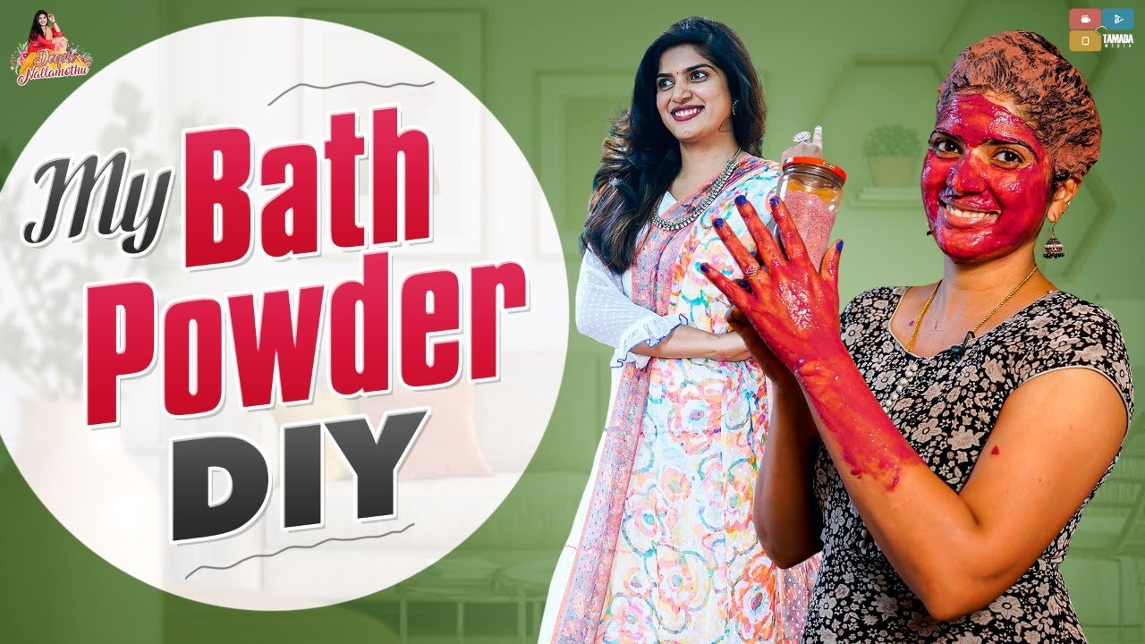My bath powder DIY||DeeptiNallamothu|| DO IT YOURSELF|| Natural  & HomeMade bathPowder|| skin Care