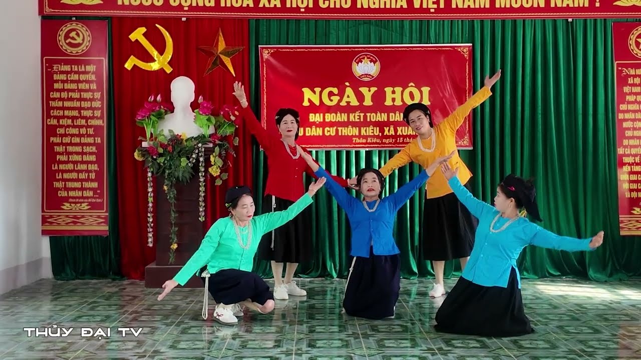 Văn nghệ Chào mừng Ngày hội đại đoàn kết thôn Kiêu xã Xuân Giang, tỉnh Tuyên Quang | Thủy Đại TV