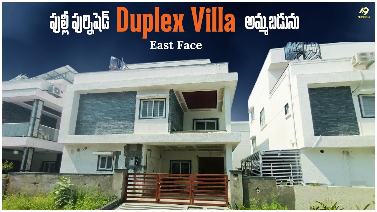 222 Sq Yard Fully Furnished Duplex Villa For Sale || Personal Bar , Party Area
